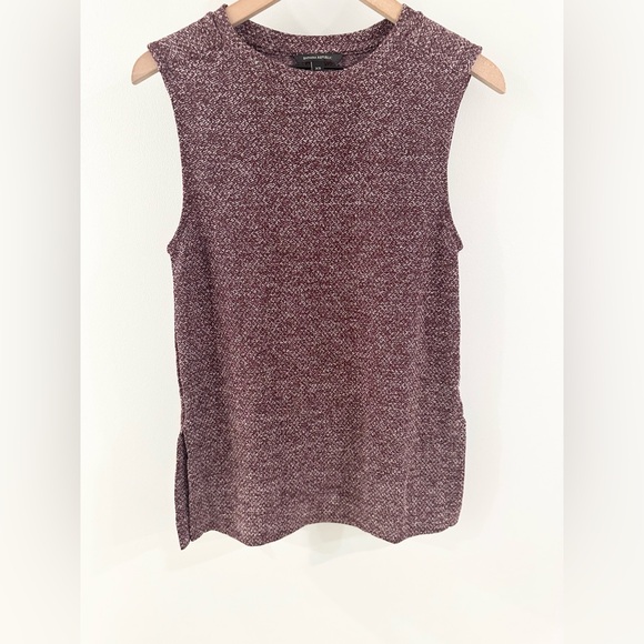 Banana Republic Textured Tunic Tank Black Rose Size XS - Picture 4 of 6
